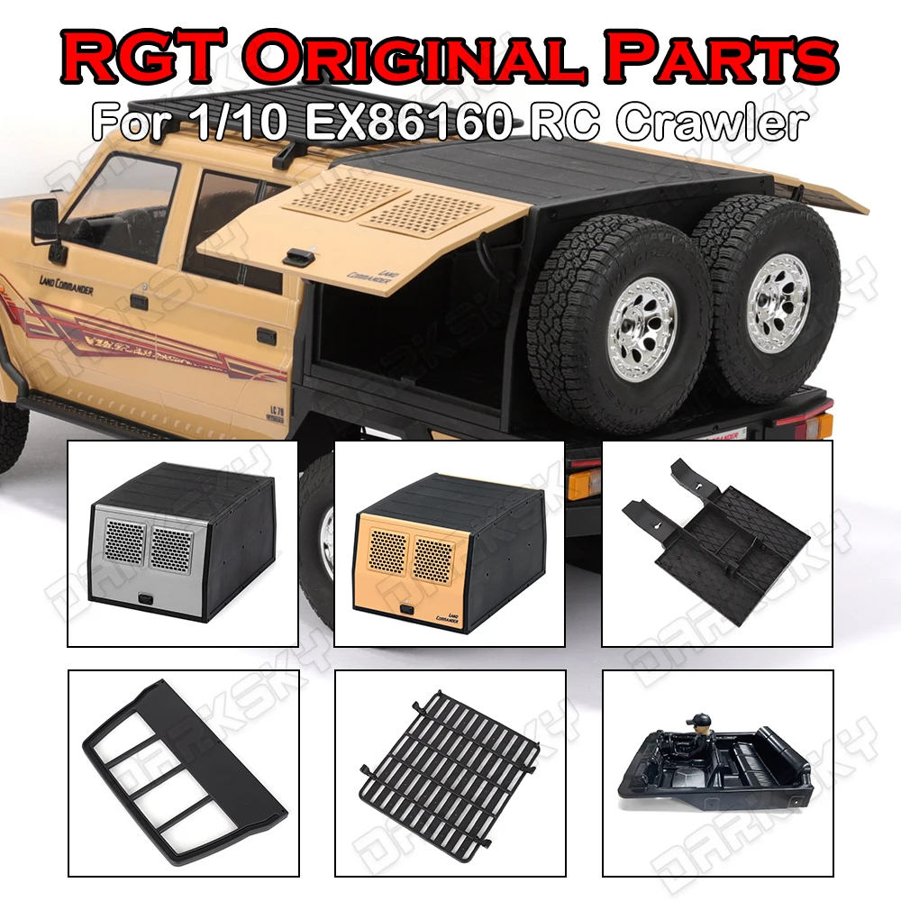RGT Original Parts Rear Bed Set Roof Bracket For 1/10 EX86160 LAND COMMANDER LC79 4WD RC Model Car Road Crawler Accessories
RGT Original Parts Rear Bed Set Roof Bracket For 1/10 EX86160 LAND COMMANDER LC79 4WD RC Model Car Road Crawler Accessories