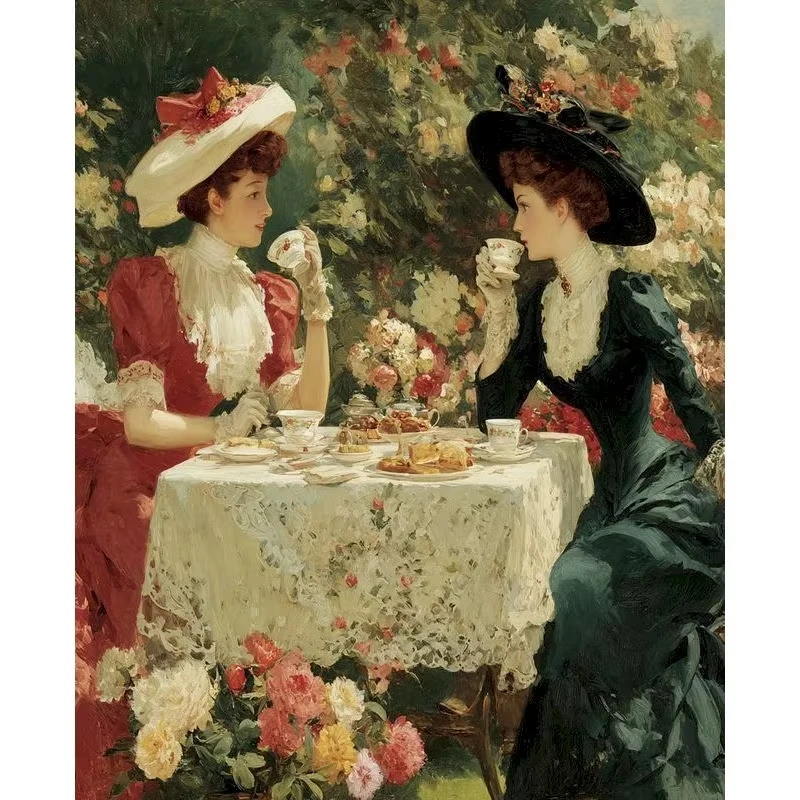 DIY Dreamy Garden Tea Party Jigsaw Puzzle, Soft Pastel Blooms and Elegant Ladies, Calm Art for Bedroom Decor
DIY Dreamy Garden Tea Party Jigsaw Puzzle, Soft Pastel Blooms and Elegant Ladies, Calm Art for Bedroom Decor