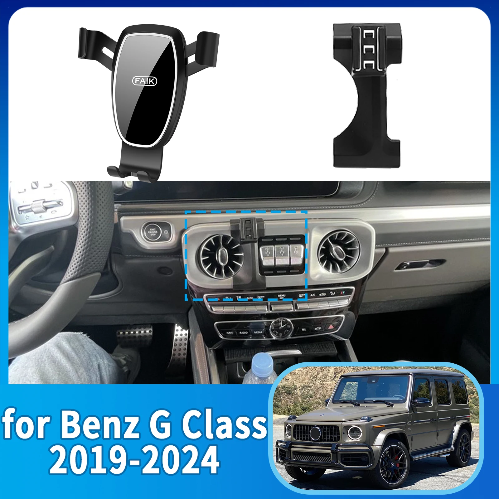 Car Mobile Phone Holder for Mercedes Benz G Class G500 G63 W463 2019~2024 Accessories GPS Bracket Navigation Stand Auto
Car Mobile Phone Holder for Mercedes Benz G Class G500 G63 W463 2019~2024 Accessories GPS Bracket Navigation Stand Auto