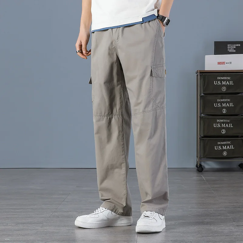 Men's Pants Solid Large Size 6xl Spring Men High Waist Multi Pocket Long Baggy Straight Cargo Casual Trousers Male Clothing E523
Men's Pants Solid Large Size 6xl Spring Men High Waist Multi Pocket Long Baggy Straight Cargo Casual Trousers Male Clothing E523