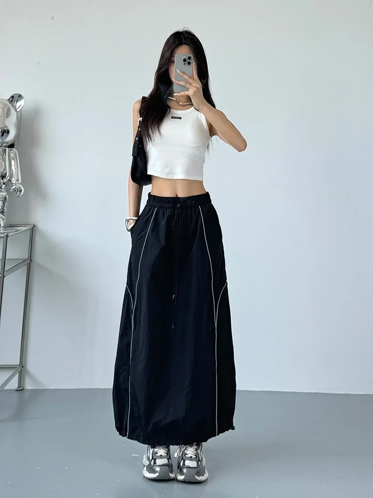Women's White Skirt Harajuku Streetwear Y2k Long Skirt Korean Vintage A-line Skirts 90s 2000s Fashion Clothes 2024 New
Women's White Skirt Harajuku Streetwear Y2k Long Skirt Korean Vintage A-line Skirts 90s 2000s Fashion Clothes 2024 New