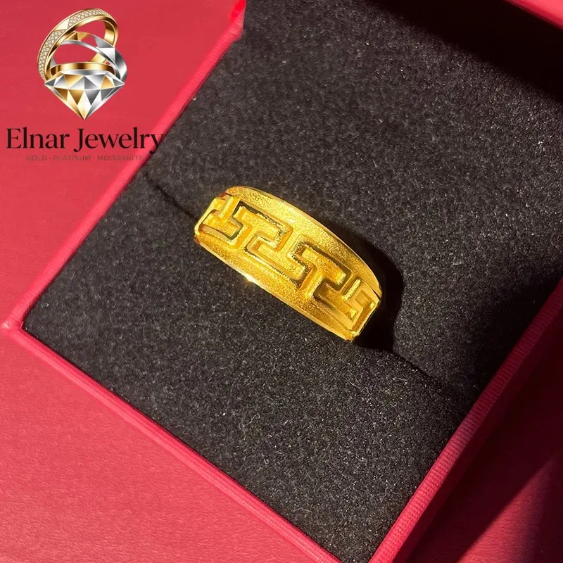 Elnar Jewelry Luxury 24K 9999 Pure Gold real gold Men's and Women's Six-character True Words Xiangyun Opening Adjustable Ring
Elnar Jewelry Luxury 24K 9999 Pure Gold real gold Men's and Women's Six-character True Words Xiangyun Opening Adjustable Ring