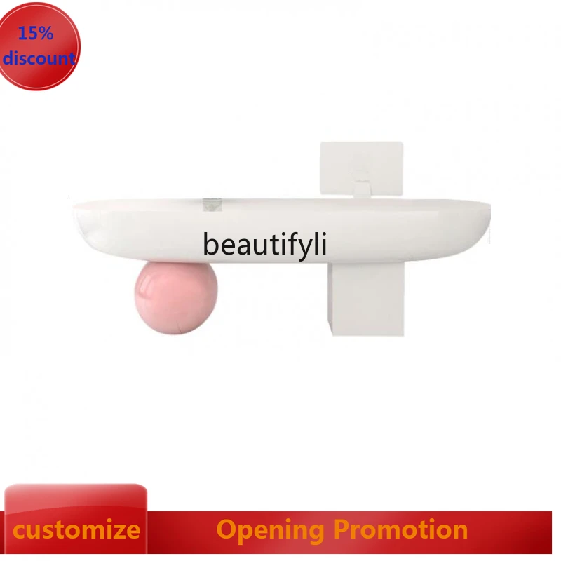 Reception Desk Company Paint Reception Desk Beauty Salon Bar Counter Consultation Cashier Reception Desk
Reception Desk Company Paint Reception Desk Beauty Salon Bar Counter Consultation Cashier Reception Desk