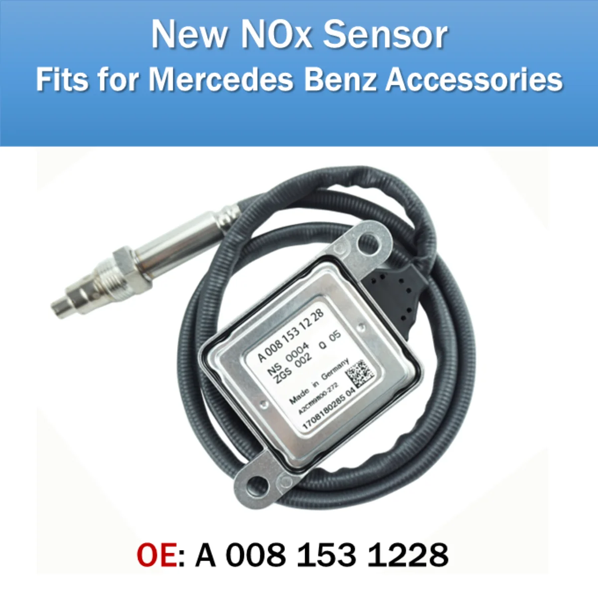 A0081531228 5WK96657 Original New Nitrogen Oxide Sensor Nox Sensor for Mercedes-Benz Accessories
A0081531228 5WK96657 Original New Nitrogen Oxide Sensor Nox Sensor for Mercedes-Benz Accessories