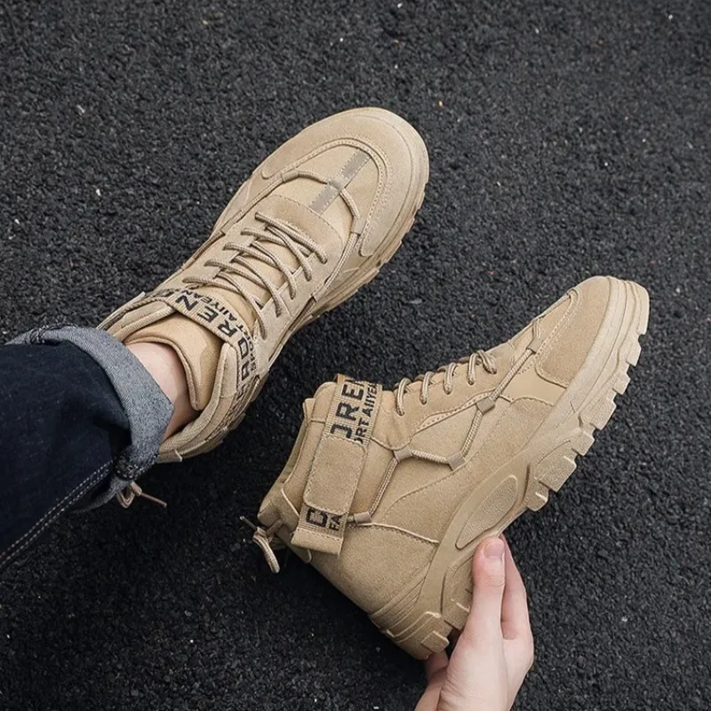 Boots for Men Fashsion Tactical Ankle Boot Outdoor Non Slip Men Hiking Boots Desert Combat Boots for Men Platform Boot Botas2026
Boots for Men Fashsion Tactical Ankle Boot Outdoor Non Slip Men Hiking Boots Desert Combat Boots for Men Platform Boot Botas2026