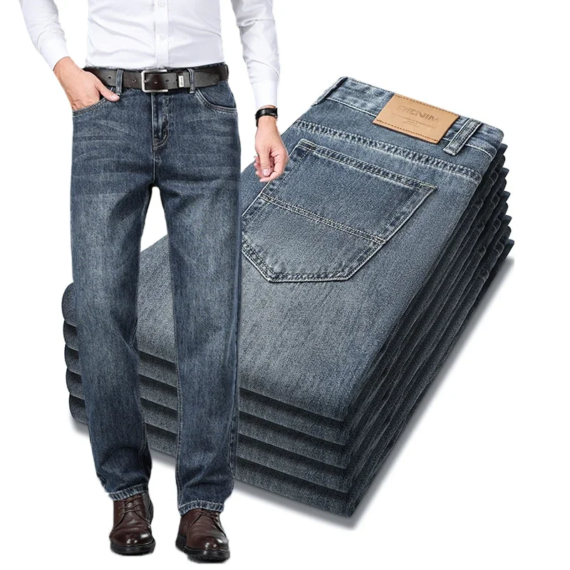 Vintage Jeans for Men's Autumn Straight Stretch Business Fashion Wash Pants Loose Casual Denim Trousers Male Brand Clothing
Vintage Jeans for Men's Autumn Straight Stretch Business Fashion Wash Pants Loose Casual Denim Trousers Male Brand Clothing