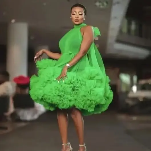 2026 Halter Knee Length Female Maxi Dresses Women Dresses To Party Color Size Free Fashion Green Tutu Tulle Ruffles Trimmed
2026 Halter Knee Length Female Maxi Dresses Women Dresses To Party Color Size Free Fashion Green Tutu Tulle Ruffles Trimmed