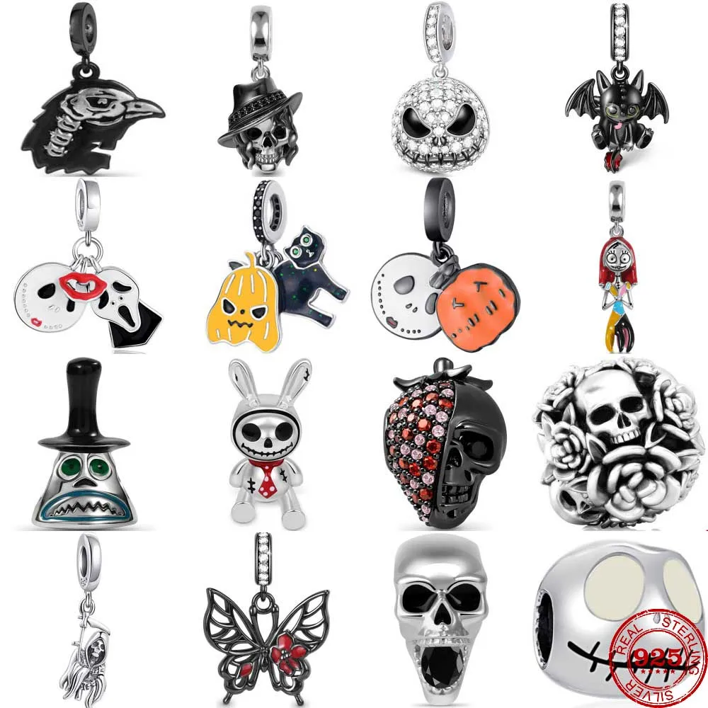 925 Sterling Silver Demon Black Butterfly Bat Horror Pumpkin Pendant Bead Diy Fit Original Pendant Charm Bracelet Women Jewelry
925 Sterling Silver Demon Black Butterfly Bat Horror Pumpkin Pendant Bead Diy Fit Original Pendant Charm Bracelet Women Jewelry