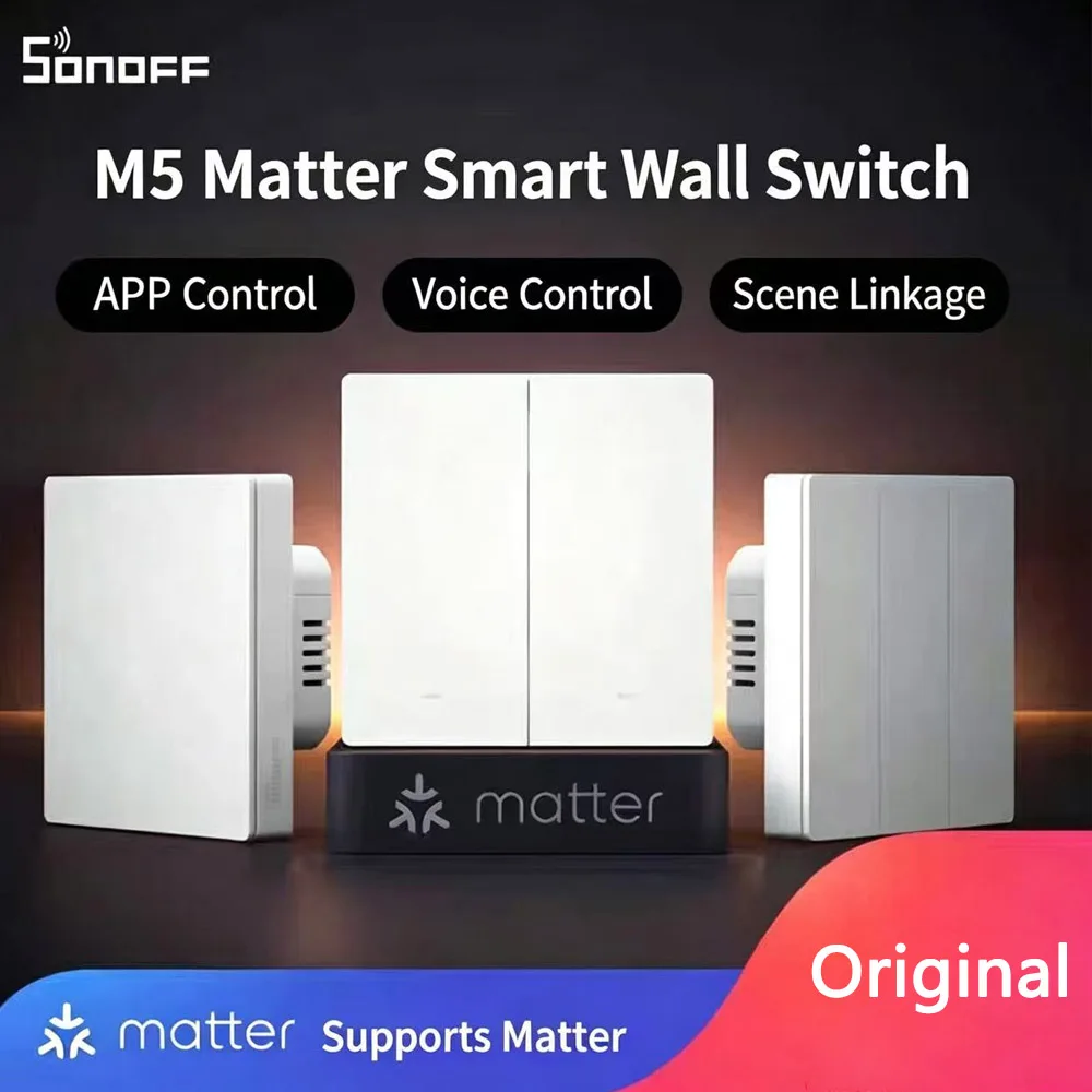 80/86/120 WiFi Smart Wall Mechanical Switch Sonoff M5 Matter Voice Control Homekit For Alexa Google Home Alice SmartThings
80/86/120 WiFi Smart Wall Mechanical Switch Sonoff M5 Matter Voice Control Homekit For Alexa Google Home Alice SmartThings