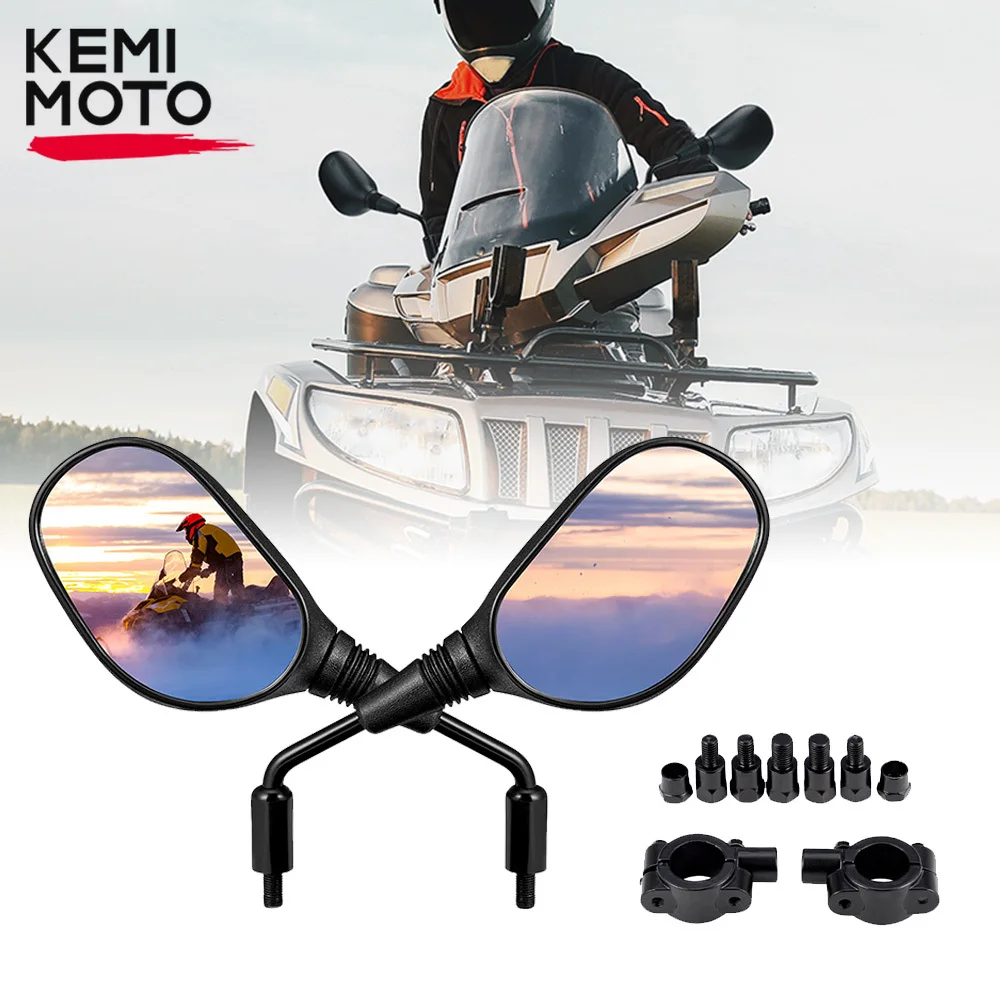 KEMIMOTO Handlebar Mirrors 8MM10MM Motorcycle Mirrors Polaris Sportsman 400 500 850 for Can-Am DS250 for Yamaha FZ-8 for Scooter
KEMIMOTO Handlebar Mirrors 8MM10MM Motorcycle Mirrors Polaris Sportsman 400 500 850 for Can-Am DS250 for Yamaha FZ-8 for Scooter