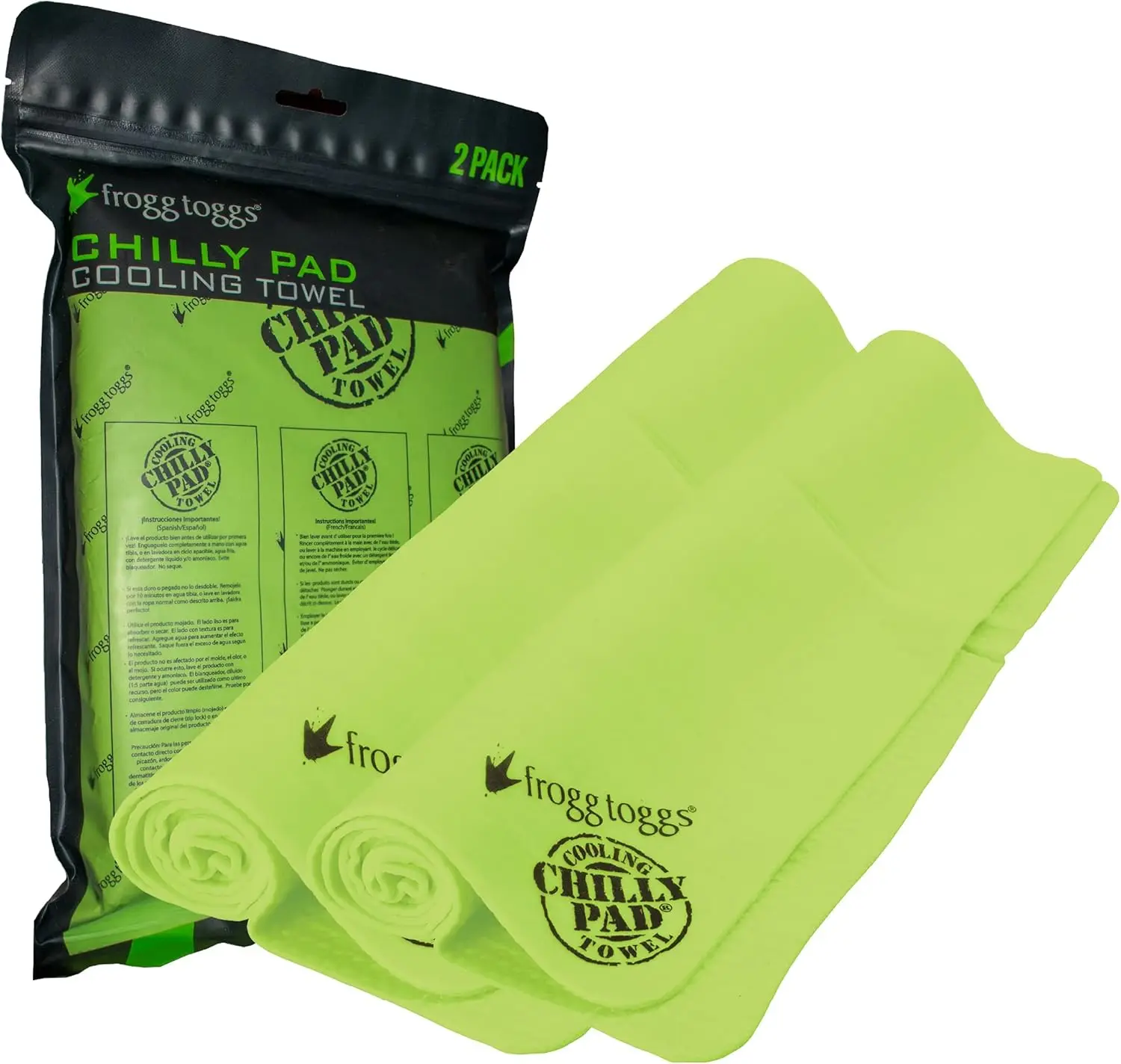 Cooling Towels 2 Pack, 33" x 13" - Instant Chill, No Chemicals
Cooling Towels 2 Pack, 33" x 13" - Instant Chill, No Chemicals