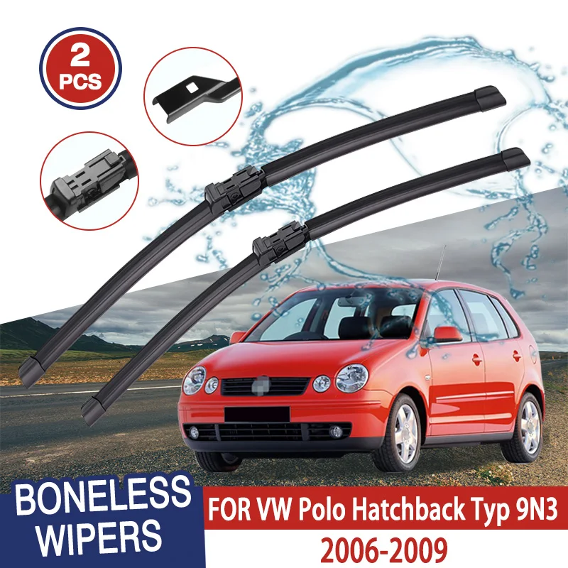 Wiper Blades For VW Polo Hatchback Typ 9N3 2006-2009 Front Windshield Clean Window Windscreen Auto Parts Car Rain Brushes
Wiper Blades For VW Polo Hatchback Typ 9N3 2006-2009 Front Windshield Clean Window Windscreen Auto Parts Car Rain Brushes