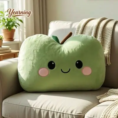 Cute Green Apple Plush Pillow with Smile - Super Soft Removable Washable Cover, Ins Style Gift for Girl
Cute Green Apple Plush Pillow with Smile - Super Soft Removable Washable Cover, Ins Style Gift for Girl