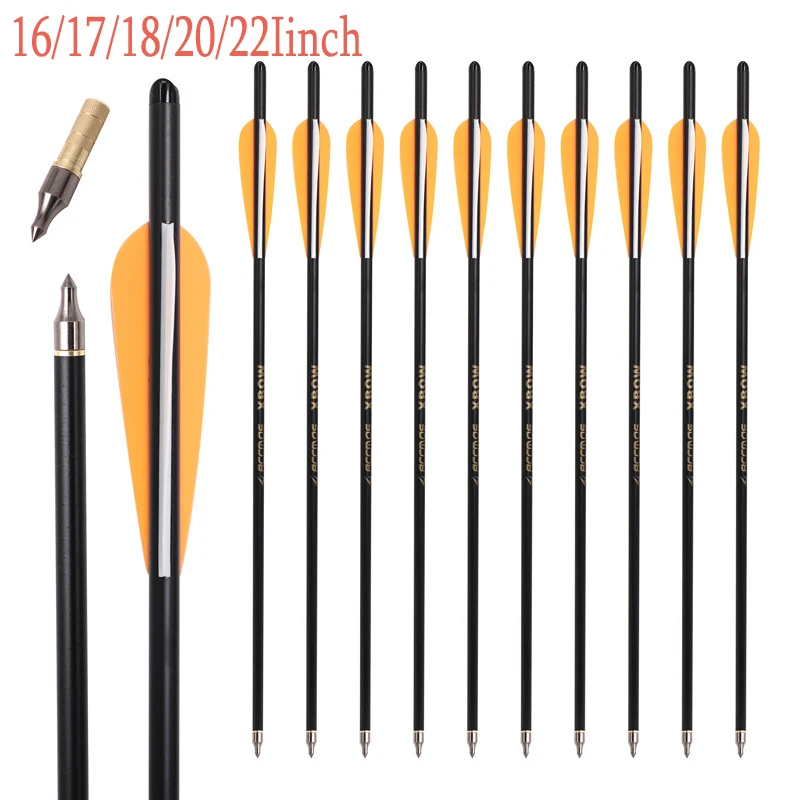 Gold Standard 16-22 Inch Mixed Carbon Crossbow Bow and Arrow Shooting Diameter 8.8mm Outer Diameter 4 Inch Rubber Feather.
Gold Standard 16-22 Inch Mixed Carbon Crossbow Bow and Arrow Shooting Diameter 8.8mm Outer Diameter 4 Inch Rubber Feather.