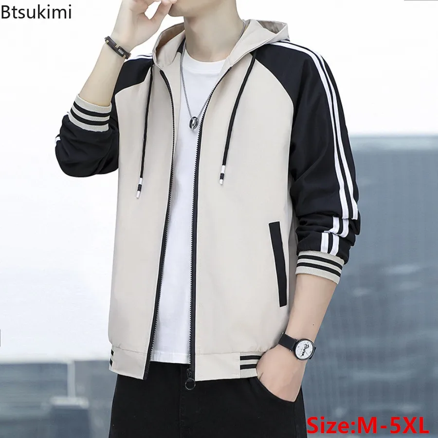 Spring Autumn Men's Baseball Uniform Korean Style Fashion Patchwork Casual Hooded Coats Male Loose Comfortable Sport Jacket Tops
Spring Autumn Men's Baseball Uniform Korean Style Fashion Patchwork Casual Hooded Coats Male Loose Comfortable Sport Jacket Tops