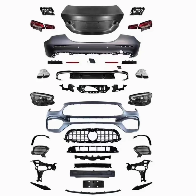 Body kit for Mercedes Benz E-Class W213 16-20 modified Front rear bumper headlight taillight Grille tailgate surround
Body kit for Mercedes Benz E-Class W213 16-20 modified Front rear bumper headlight taillight Grille tailgate surround