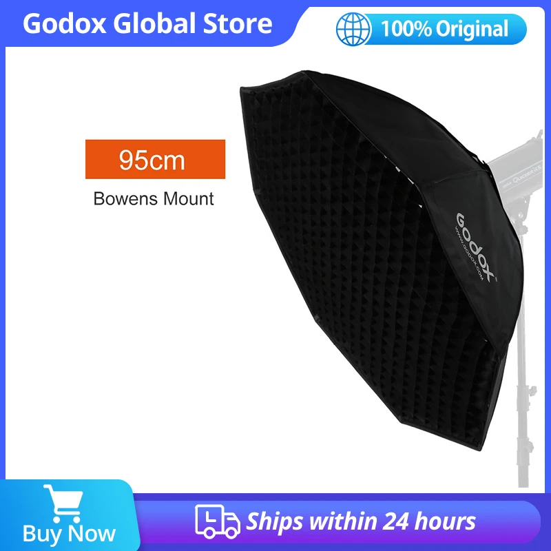 Godox Pro 95cm 37" Octagon Honeycomb Grid Softbox Reflector Softbox with Bowens Mount for Studio Strobe Flash Light 
Godox Pro 95cm 37" Octagon Honeycomb Grid Softbox Reflector Softbox with Bowens Mount for Studio Strobe Flash Light