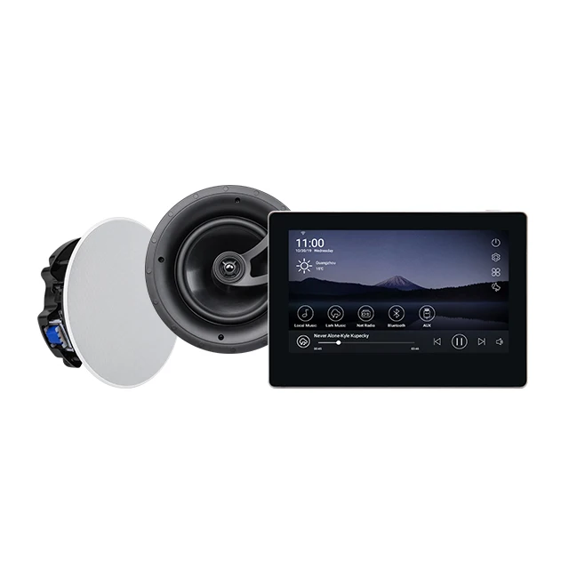 DM858 7 inch digital stereo audio in wall music amplifier with ceiling speaker for sauna room
DM858 7 inch digital stereo audio in wall music amplifier with ceiling speaker for sauna room