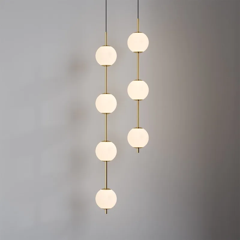French Glass Ball Pearl Chandelier Creative Bedroom Bedside Background Foyer Room Decoration High-end Long Strip Pendant Light
French Glass Ball Pearl Chandelier Creative Bedroom Bedside Background Foyer Room Decoration High-end Long Strip Pendant Light