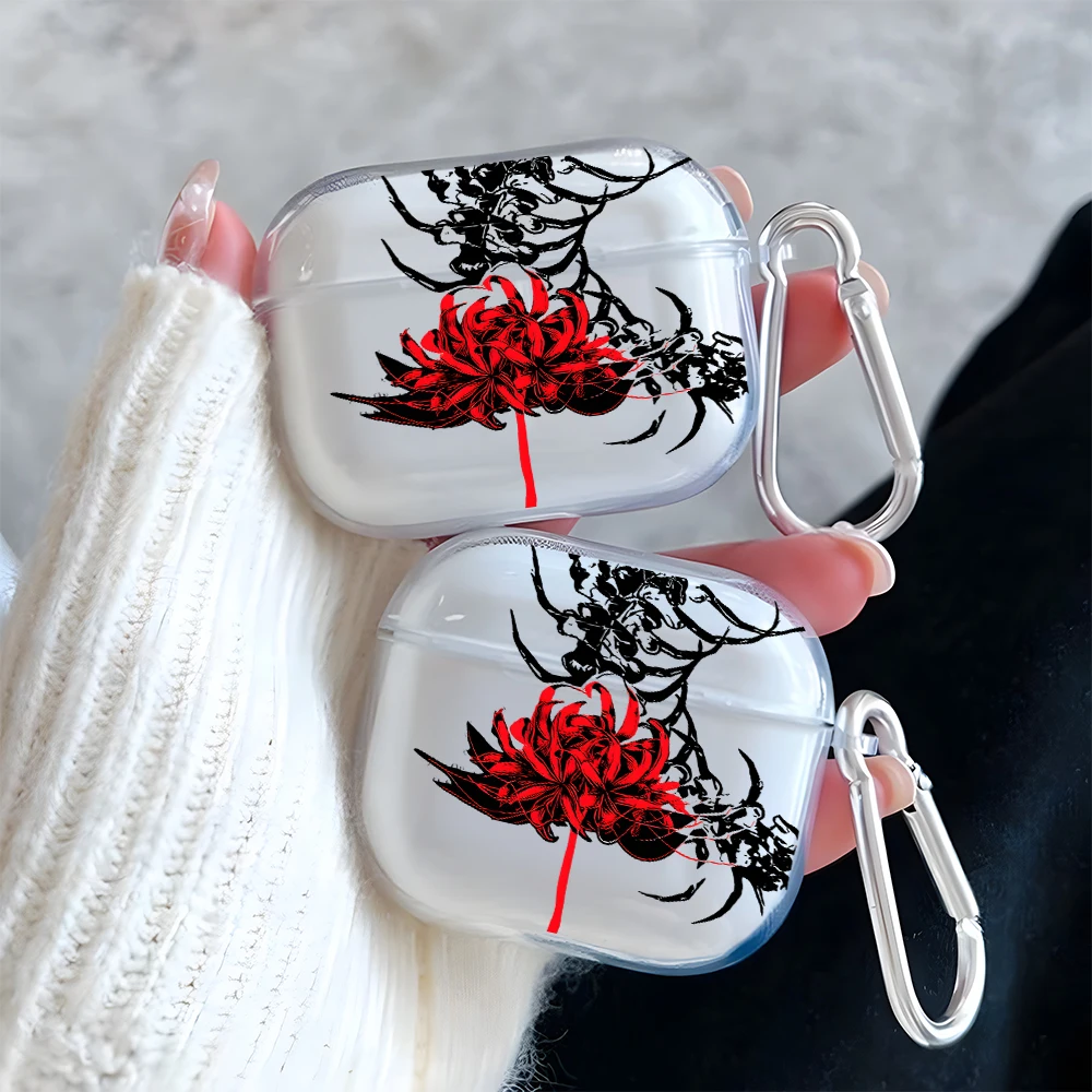 Red Spider Lily Floral Clear Earphone Case for AirPods Pro 3/Pro 2/Pro Earbuds Case For AirPods 1/2/3/4 TPU Protective Cover
Red Spider Lily Floral Clear Earphone Case for AirPods Pro 3/Pro 2/Pro Earbuds Case For AirPods 1/2/3/4 TPU Protective Cover
