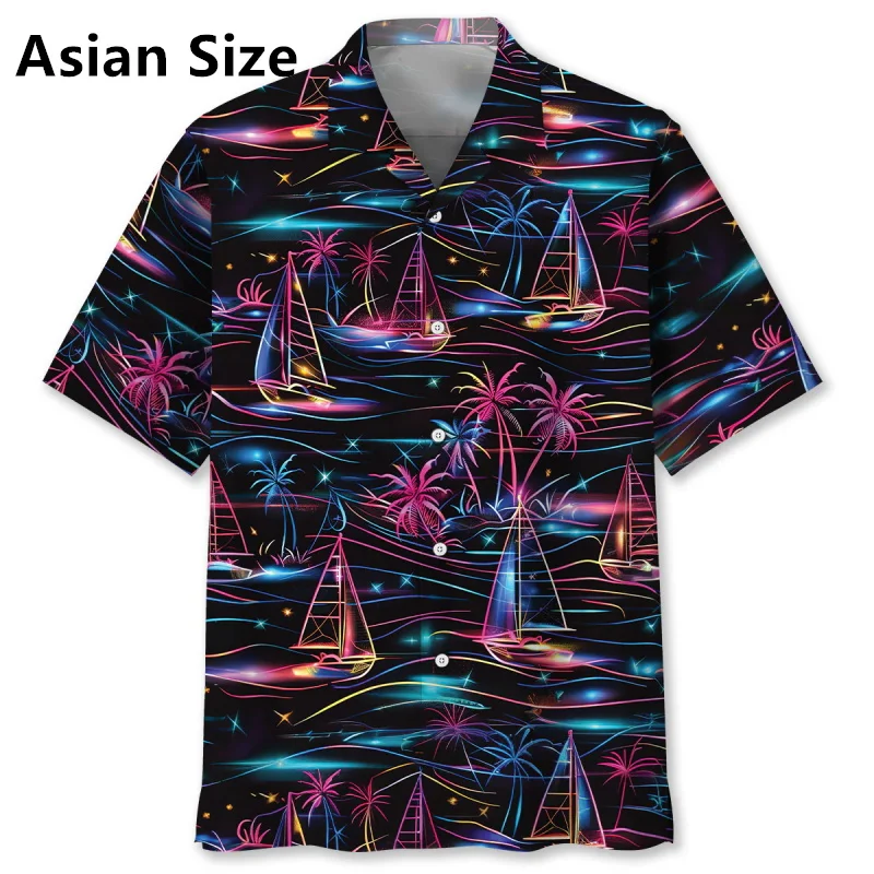 Men's Sailboat Tropical Flower Hawaiian Shirt Clothes Full Print Summer Short Sleeve Beach Shirts Blouse Men's Button Up Shirts
Men's Sailboat Tropical Flower Hawaiian Shirt Clothes Full Print Summer Short Sleeve Beach Shirts Blouse Men's Button Up Shirts