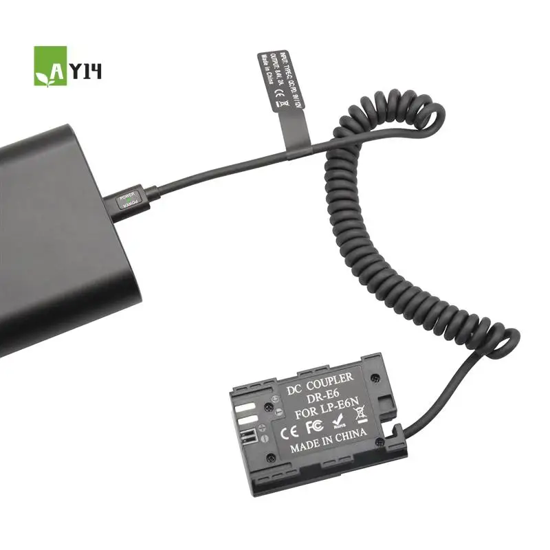 AY14 -LP-E6 Dummy Coupler Battery Type-C Spring Cable Parts For Canon 5D2 5D3 5D4 6D 6D2 60D 7D 7D2 70D 80D 90D 5DSR R R5 R6
AY14 -LP-E6 Dummy Coupler Battery Type-C Spring Cable Parts For Canon 5D2 5D3 5D4 6D 6D2 60D 7D 7D2 70D 80D 90D 5DSR R R5 R6