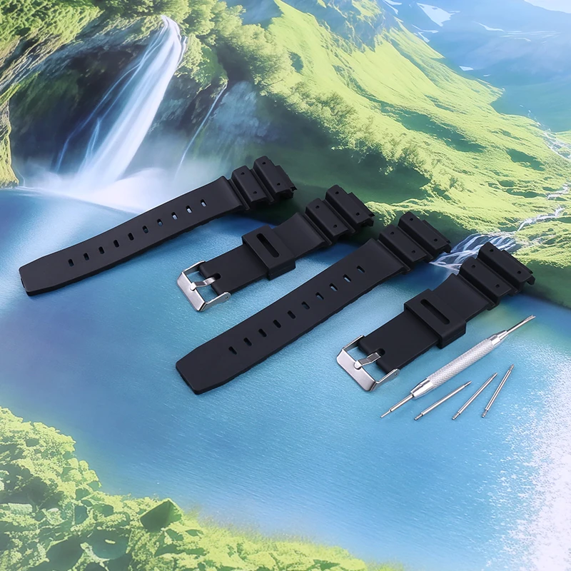 Resin Watch Strap Replacement for Casio G-Shock DW9052 9050 9051 8800 9000 004 3232 16mm Sport Rubber Bracelet for Men and Women
Resin Watch Strap Replacement for Casio G-Shock DW9052 9050 9051 8800 9000 004 3232 16mm Sport Rubber Bracelet for Men and Women