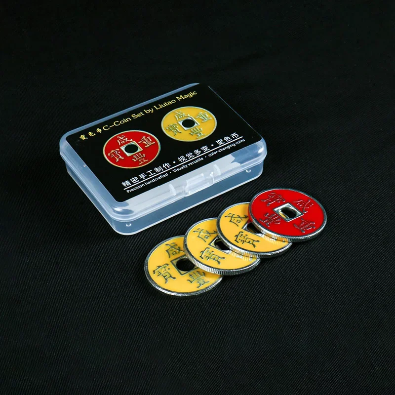 Thermochromic Chinese Antique Cash Coin Temperature Changing Magic Gimmick for Close-up mental easy to do Magic Tricks
Thermochromic Chinese Antique Cash Coin Temperature Changing Magic Gimmick for Close-up mental easy to do Magic Tricks