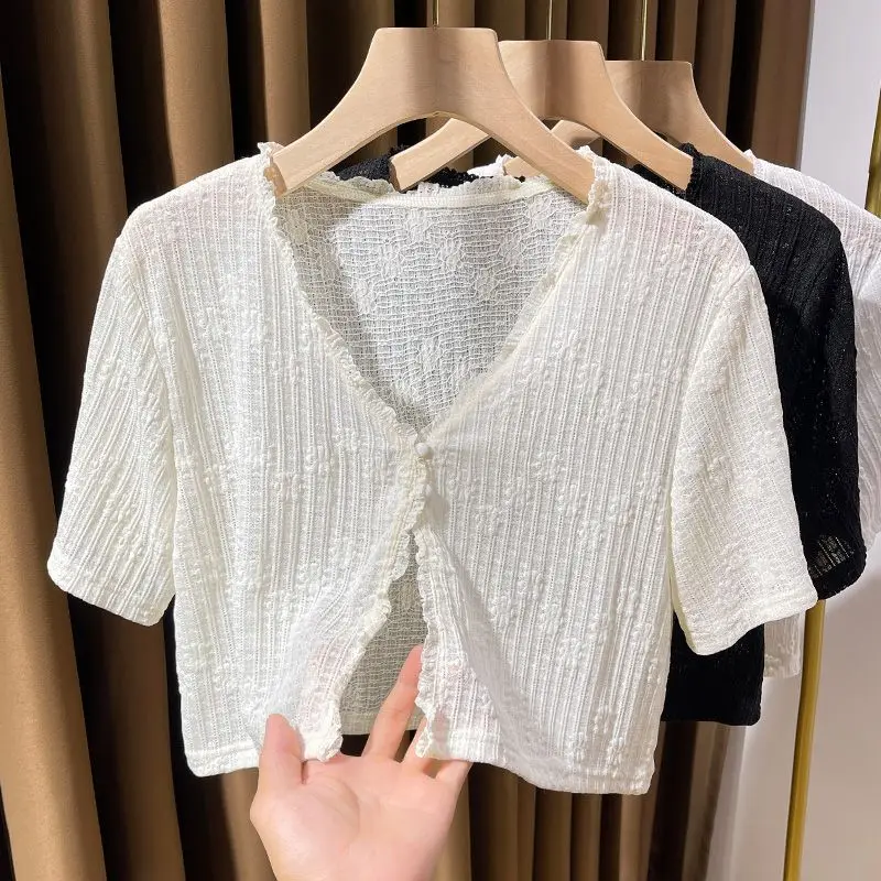 Открытый кардиган с кружевной отделкой, тонкий летний сарафан для маленьких шиль, женский сарафан на бретельках, внешняя защита от солнца, o...
Открытый кардиган с кружевной отделкой, тонкий летний сарафан для маленьких шиль, женский сарафан на бретельках, внешняя защита от солнца, o...