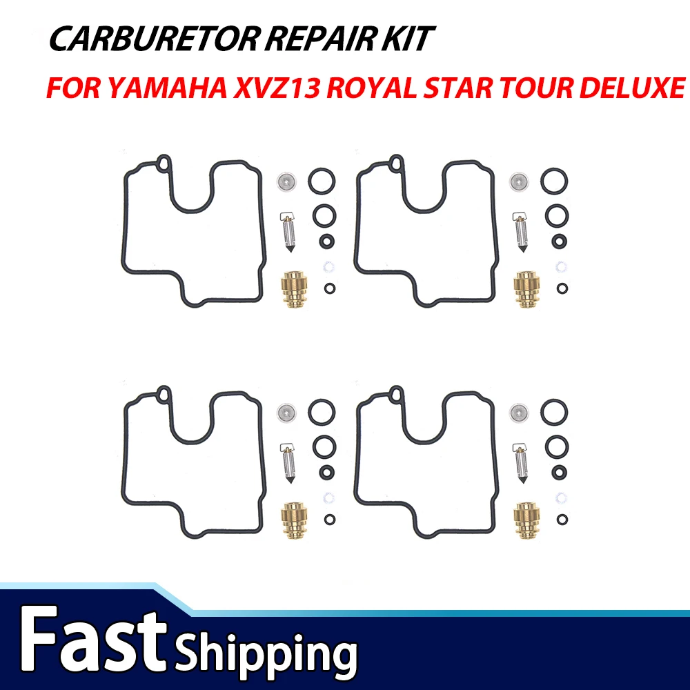 4Sets Carburetor Rebuild Repair Kits For Yamaha XVZ13 Royal Star Venture 1999-2013 Replace K&L 18-5191 Carb Overhaul Set
4Sets Carburetor Rebuild Repair Kits For Yamaha XVZ13 Royal Star Venture 1999-2013 Replace K&L 18-5191 Carb Overhaul Set