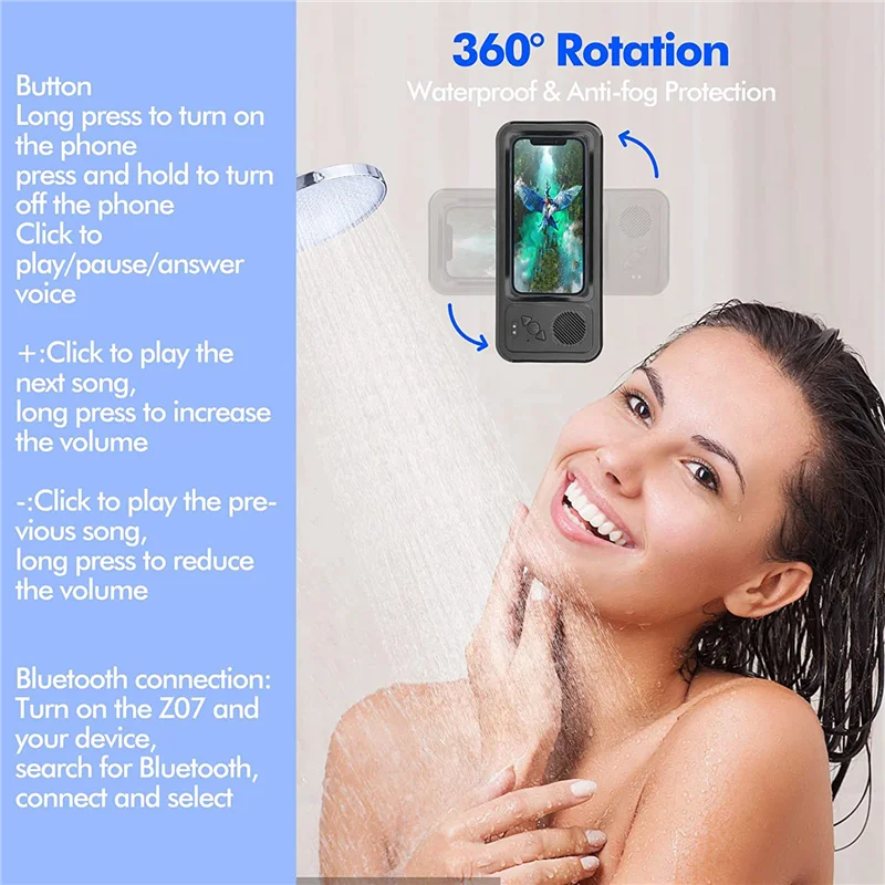 ABKI-1 Piece Shower Phone Holder Waterproof Shower Phone Stand Case Mount Holder For Bathroom
ABKI-1 Piece Shower Phone Holder Waterproof Shower Phone Stand Case Mount Holder For Bathroom