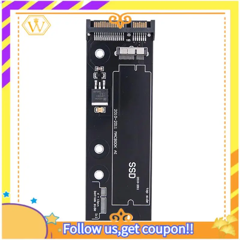 Карта-переходник A01K-SSD в SATA для моделей 2010-2011 годов, для Air, 6+12-контактный разъем A1369 A1370 A1375 A1377
Карта-переходник A01K-SSD в SATA для моделей 2010-2011 годов, для Air, 6+12-контактный разъем A1369 A1370 A1375 A1377