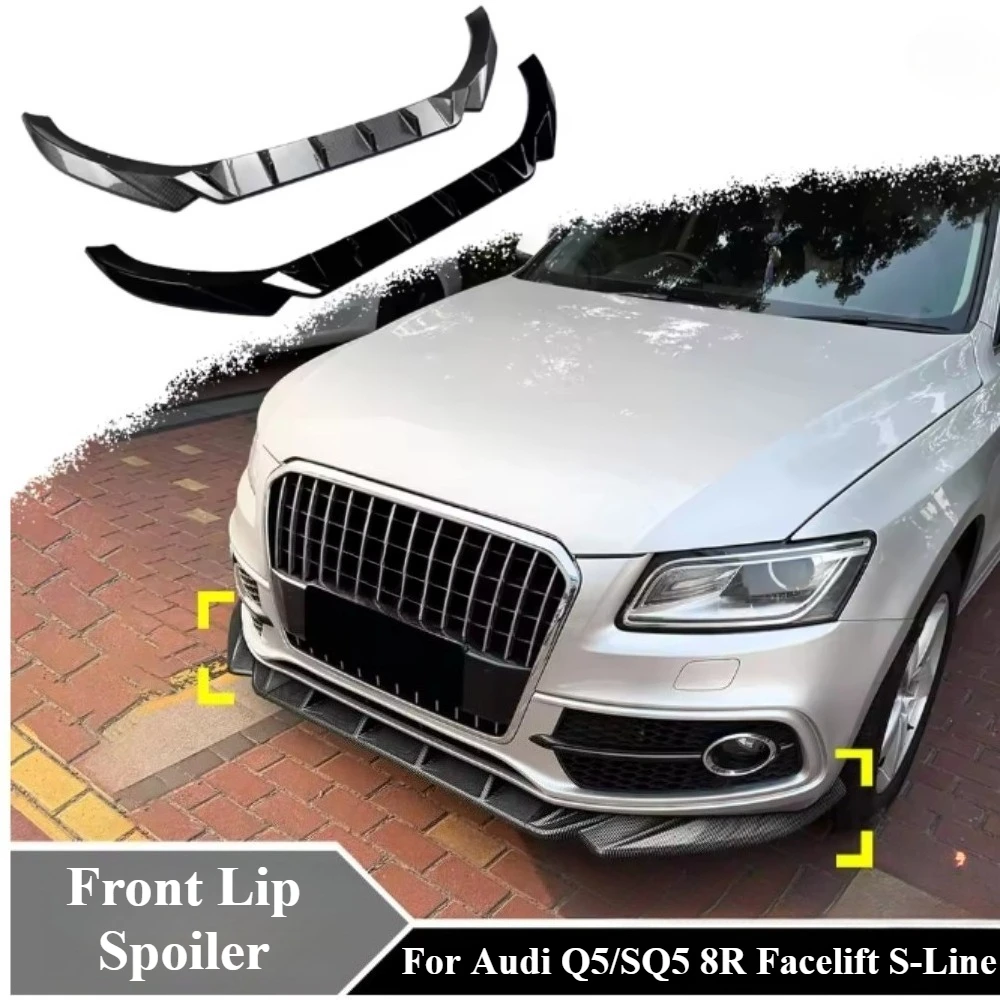 For Audi Q5/SQ5 8R Facelift S-Line 2013-2016 - Gloss Black ABS Front Lip Spoiler, OEM Fit Bumper Extension, Tuning Body Kit
For Audi Q5/SQ5 8R Facelift S-Line 2013-2016 - Gloss Black ABS Front Lip Spoiler, OEM Fit Bumper Extension, Tuning Body Kit