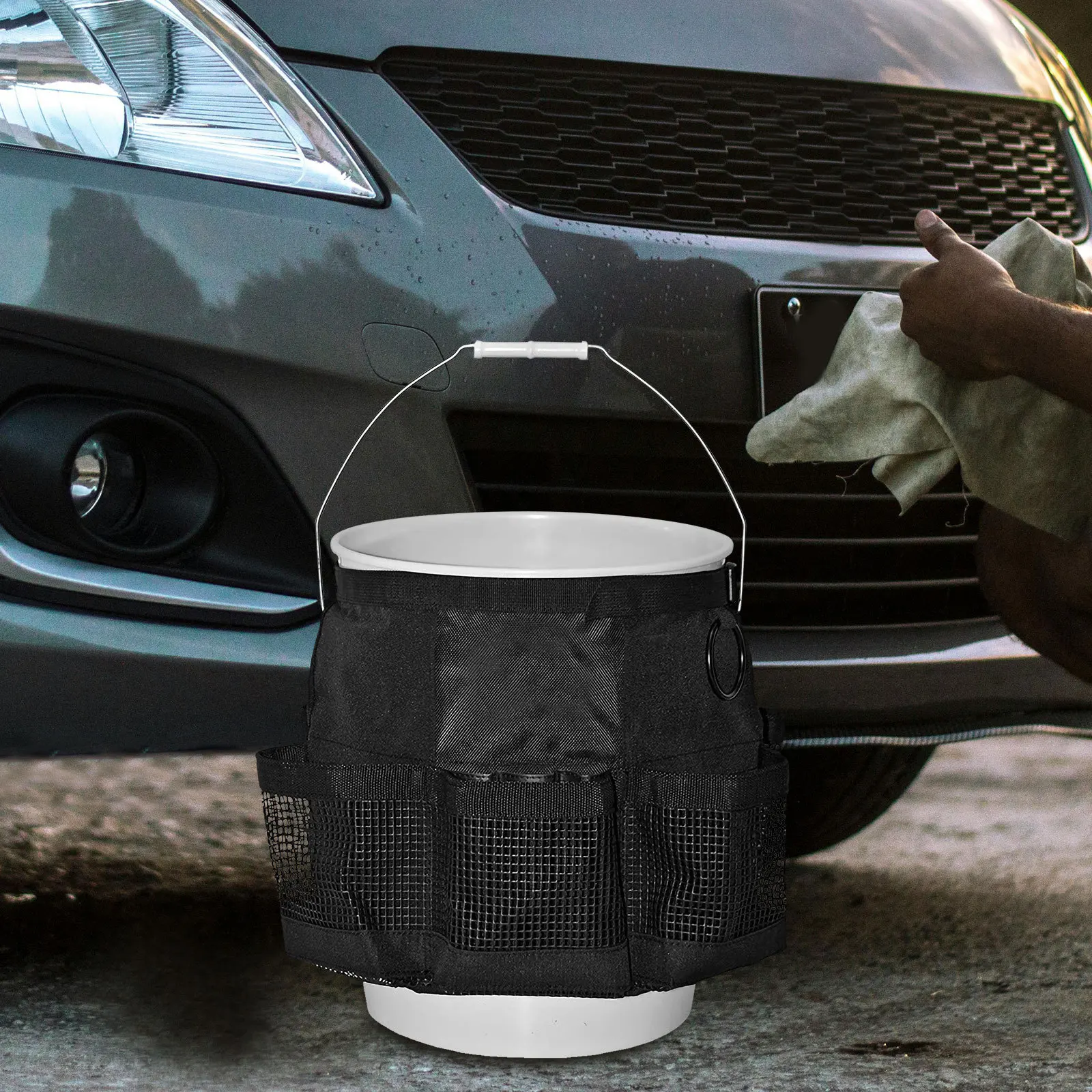 Wash Organizer Bag For 5 Gallon Bucket Multipocket Tool Storage Car Cleaning Fishing Gear Outdoor Use Bucket Tool Organizer
Wash Organizer Bag For 5 Gallon Bucket Multipocket Tool Storage Car Cleaning Fishing Gear Outdoor Use Bucket Tool Organizer