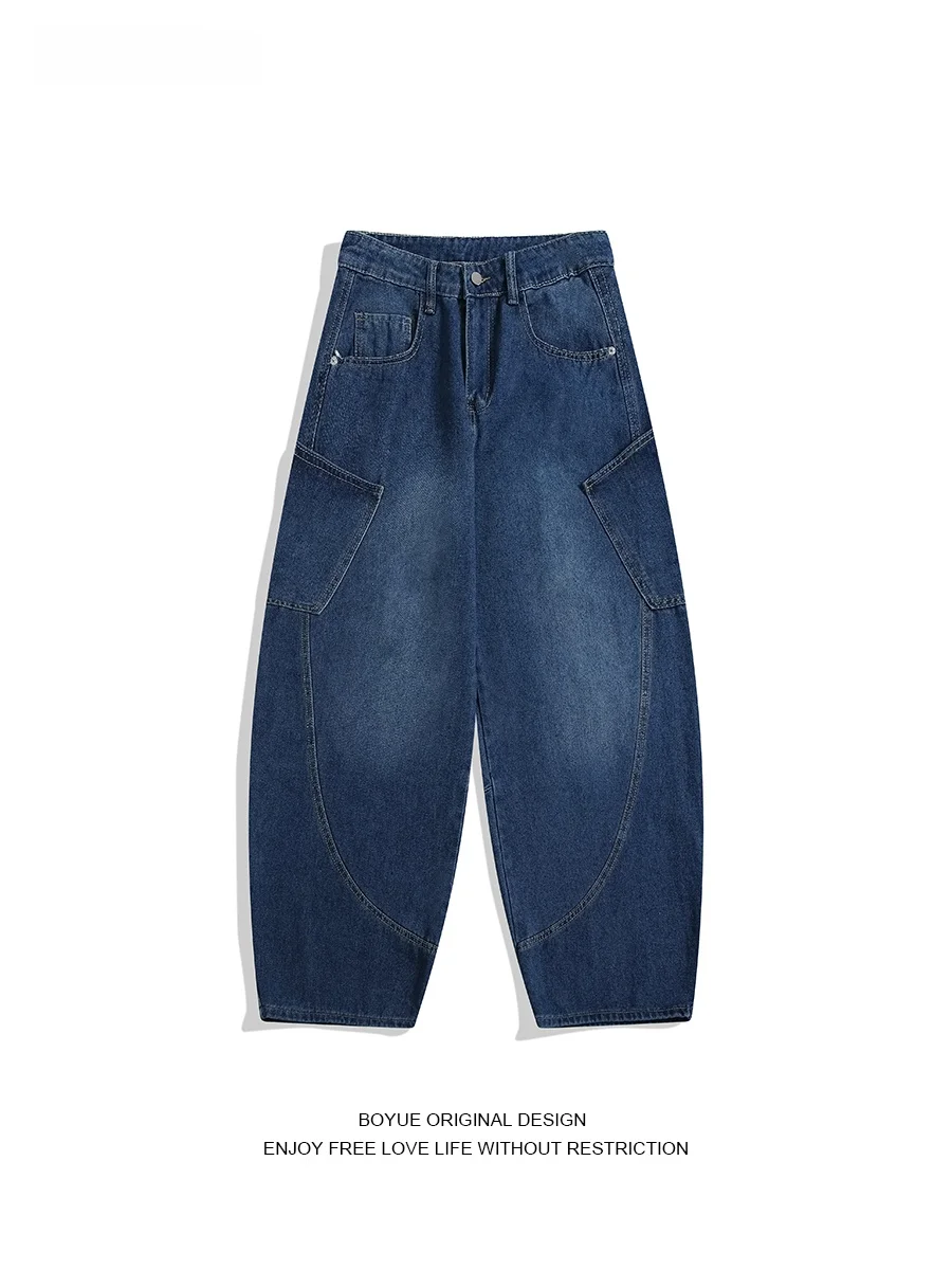 Boyue Retro Design Large ket Wide Leg Floor-Length American Street Sle Jeans Men Women Casual Straight Cut Jeans
Boyue Retro Design Large ket Wide Leg Floor-Length American Street Sle Jeans Men Women Casual Straight Cut Jeans