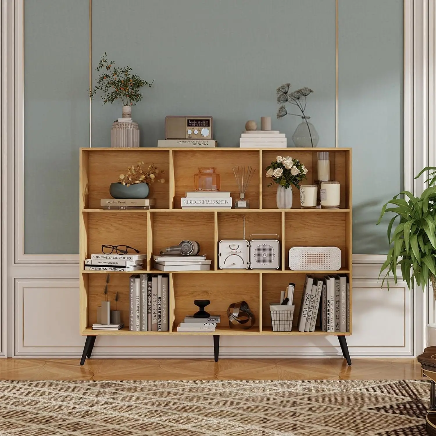 10 Cube Storage Organizer, Modern Cube Bookcase with Legs, Freestanding Cubical Storage Shelf for Bedroom, Living Room
10 Cube Storage Organizer, Modern Cube Bookcase with Legs, Freestanding Cubical Storage Shelf for Bedroom, Living Room