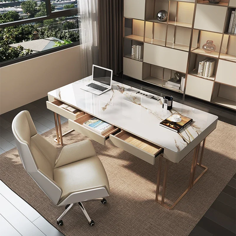 Designer Home Modern Office Desks Luxury Storage Asthetic Writing Studying Table Laptop Drawers Mesa De Escritorio Furniture
Designer Home Modern Office Desks Luxury Storage Asthetic Writing Studying Table Laptop Drawers Mesa De Escritorio Furniture