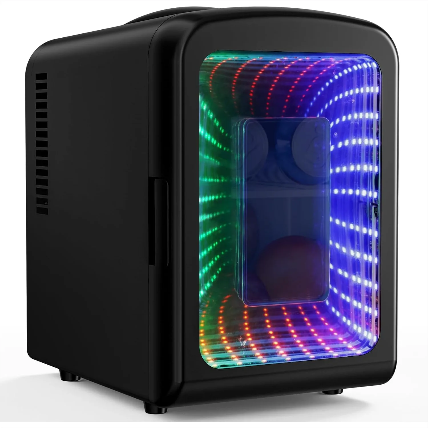 Mini Compact Refrigerator with Gaming Light, 4L Capacity/6 Cans Portable Mini Fridge for Bedroom Car Office Dorm, Small Cooler
Mini Compact Refrigerator with Gaming Light, 4L Capacity/6 Cans Portable Mini Fridge for Bedroom Car Office Dorm, Small Cooler