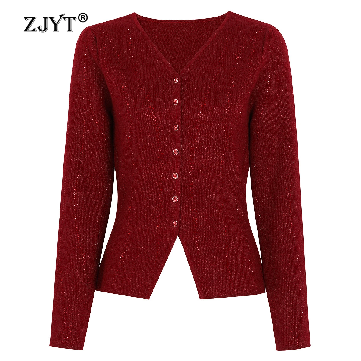 ZJYT Red Women's Cardigan Sweaters Knitwear Spring Autumn Woman Long Sleeve Diamond Knit Top Skirt Jersey Para Mujer Jumper
ZJYT Red Women's Cardigan Sweaters Knitwear Spring Autumn Woman Long Sleeve Diamond Knit Top Skirt Jersey Para Mujer Jumper