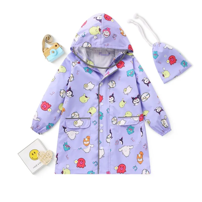 Sanrio KuromiChildren's Raincoat Girls PonchoLarge BrimStudent Kindergarte Waterproof CoatSchoolbag Seat Big Hat Brim Raincoat
Sanrio KuromiChildren's Raincoat Girls PonchoLarge BrimStudent Kindergarte Waterproof CoatSchoolbag Seat Big Hat Brim Raincoat