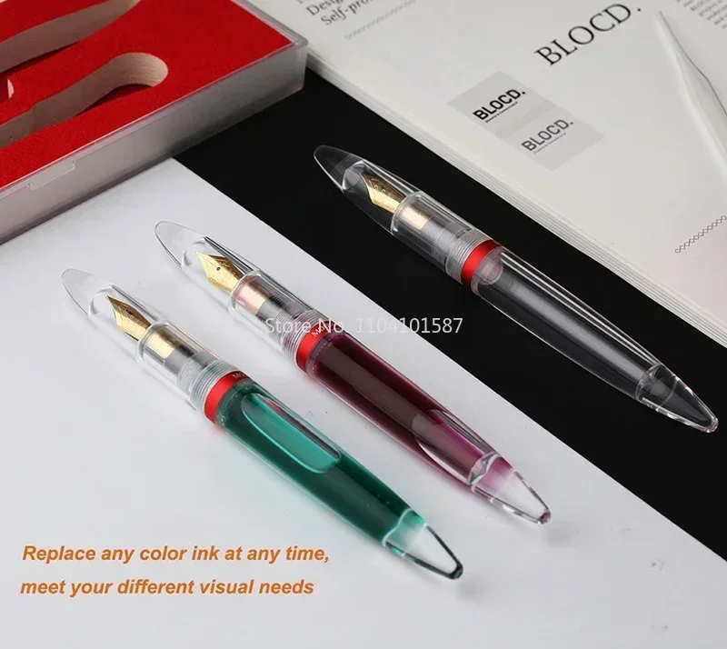 New Majohn M2 Dropper Fountain Pen Fully Transparent Large-Capacity Ink Storing Iridium Point 0.38/0.5mm Writing Gift Set
New Majohn M2 Dropper Fountain Pen Fully Transparent Large-Capacity Ink Storing Iridium Point 0.38/0.5mm Writing Gift Set