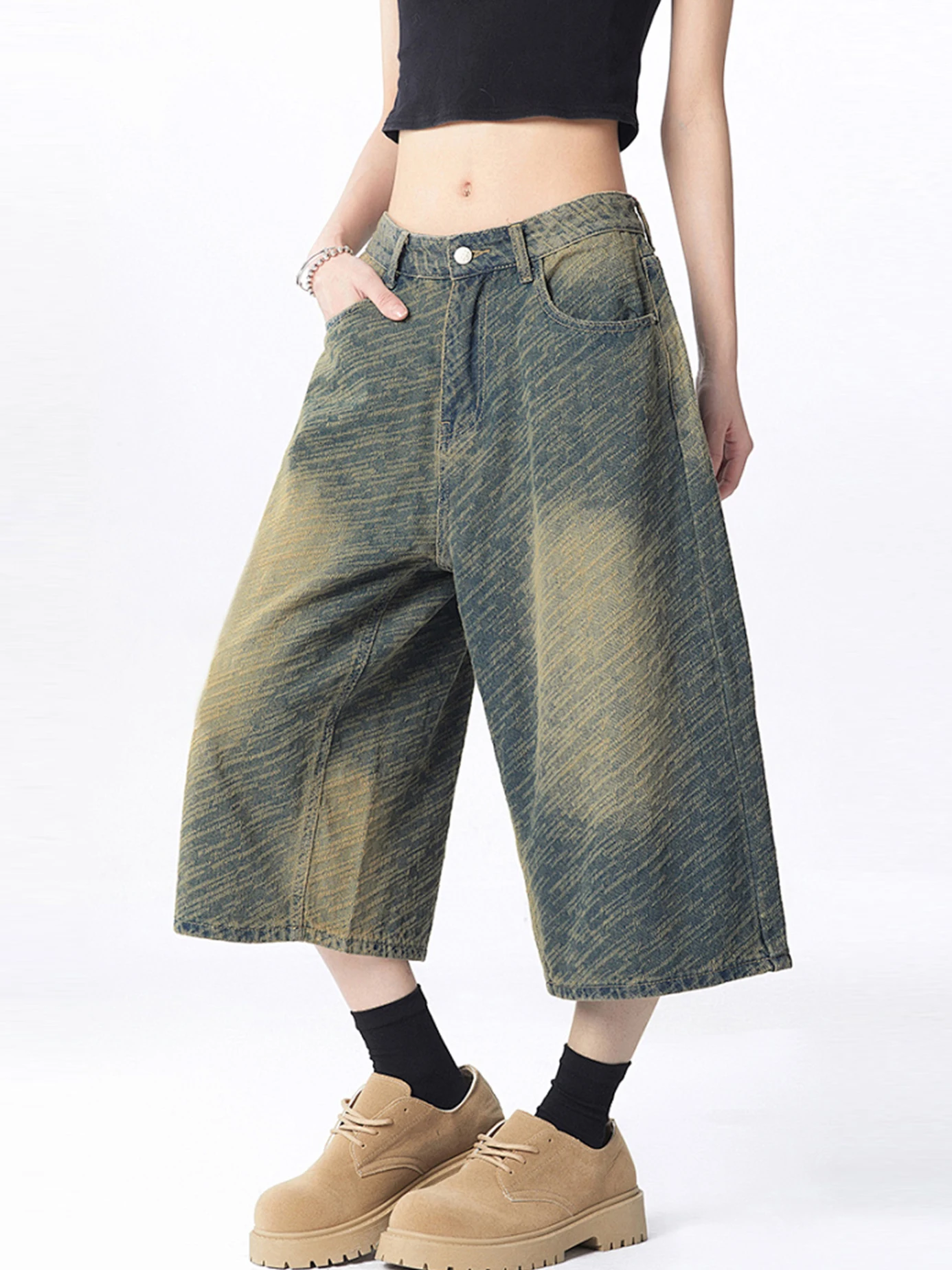 Retro Washed American High Street Loose Men's Jeans Cargo Pants mid Waist Straight Leg Casual Summer Jeans by Tagkita
Retro Washed American High Street Loose Men's Jeans Cargo Pants mid Waist Straight Leg Casual Summer Jeans by Tagkita
