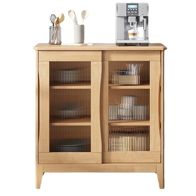 Solid wood dining side cabinet, simple household, floor-to-ceiling Japanese-style multi-functional tea cupboard
Solid wood dining side cabinet, simple household, floor-to-ceiling Japanese-style multi-functional tea cupboard