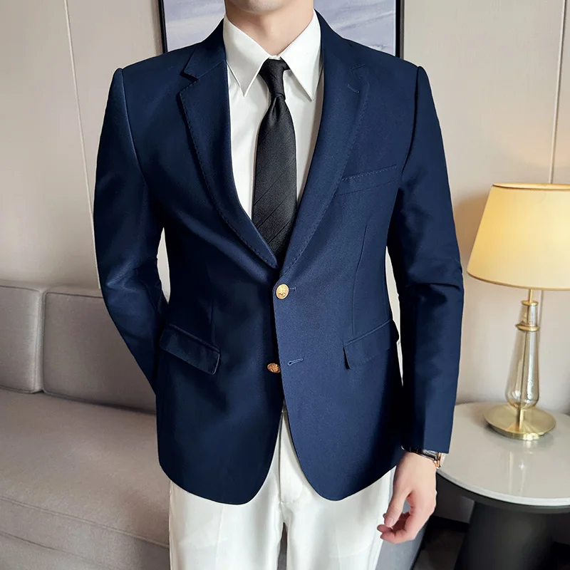 T90 High-end blazer men's double-button suit high-end business casual texture single suit men's clothing
T90 High-end blazer men's double-button suit high-end business casual texture single suit men's clothing