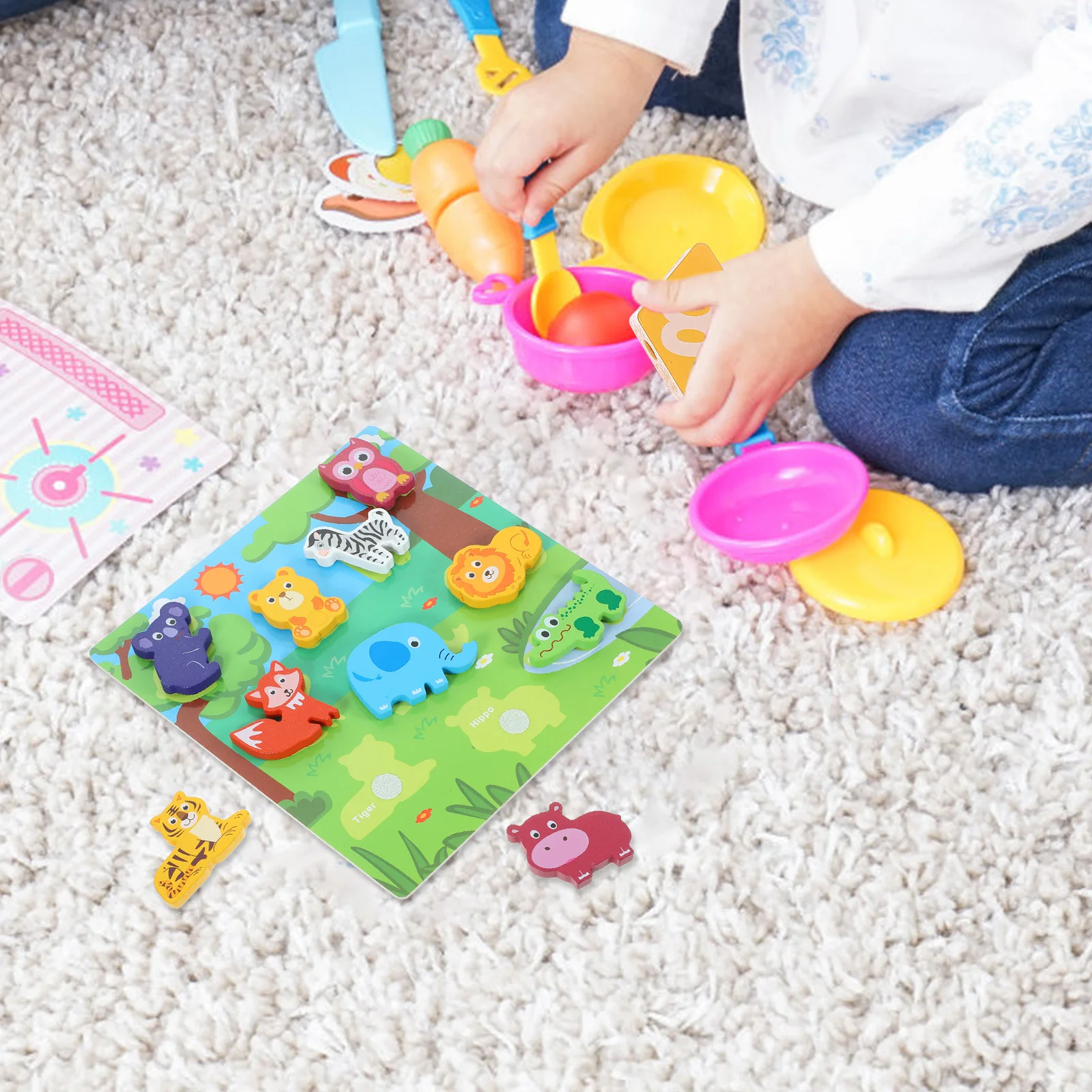 Panel Puzzles Toys Peg for Toddlers Three-dimensional Diverse Developmental Baby Matching Board Wood Child
Panel Puzzles Toys Peg for Toddlers Three-dimensional Diverse Developmental Baby Matching Board Wood Child