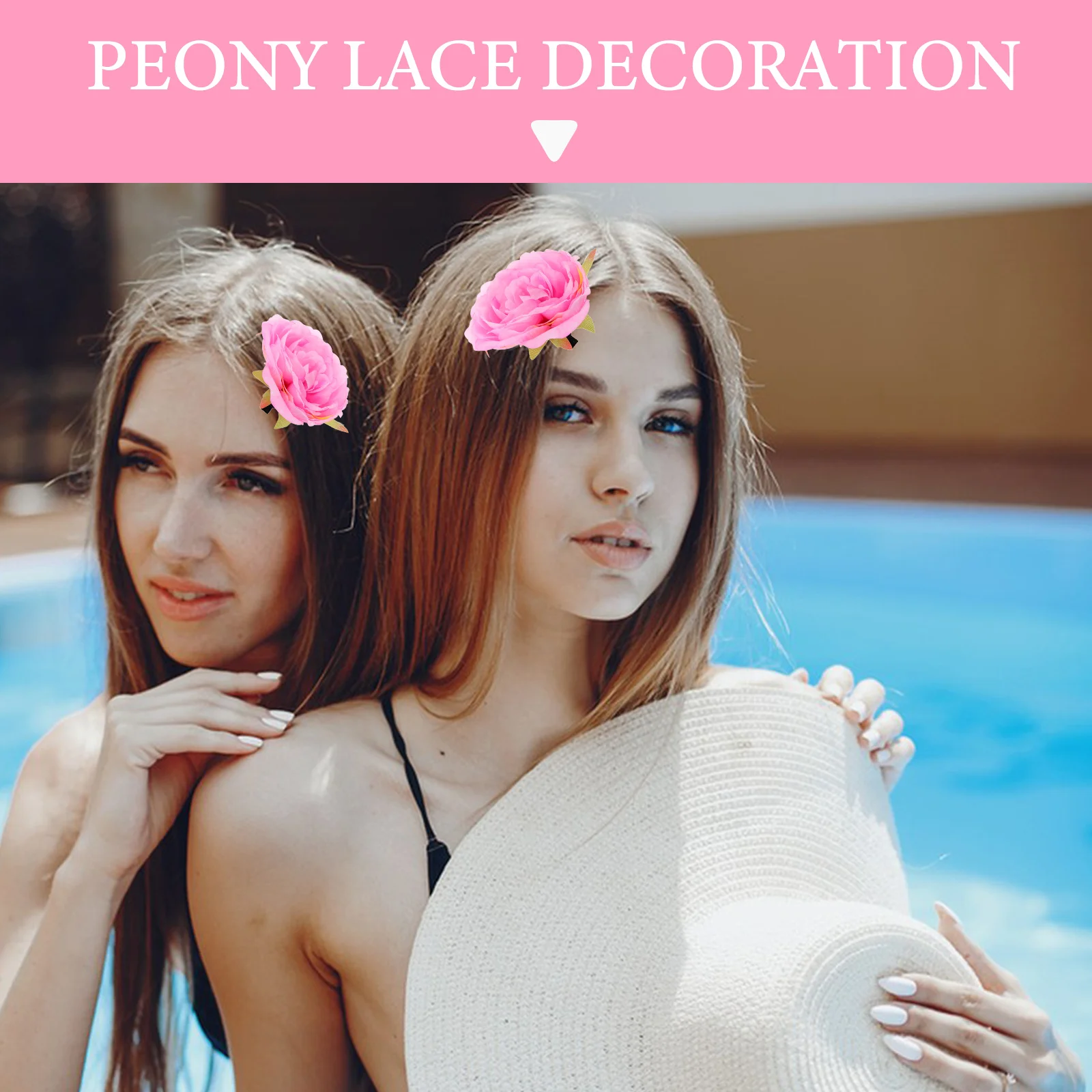 2Pcs Realistic Peony Flower Hair Clips Chinese Style Decorative Floral Hairpin Elegant Hair Accessories for Weddings Parties
2Pcs Realistic Peony Flower Hair Clips Chinese Style Decorative Floral Hairpin Elegant Hair Accessories for Weddings Parties