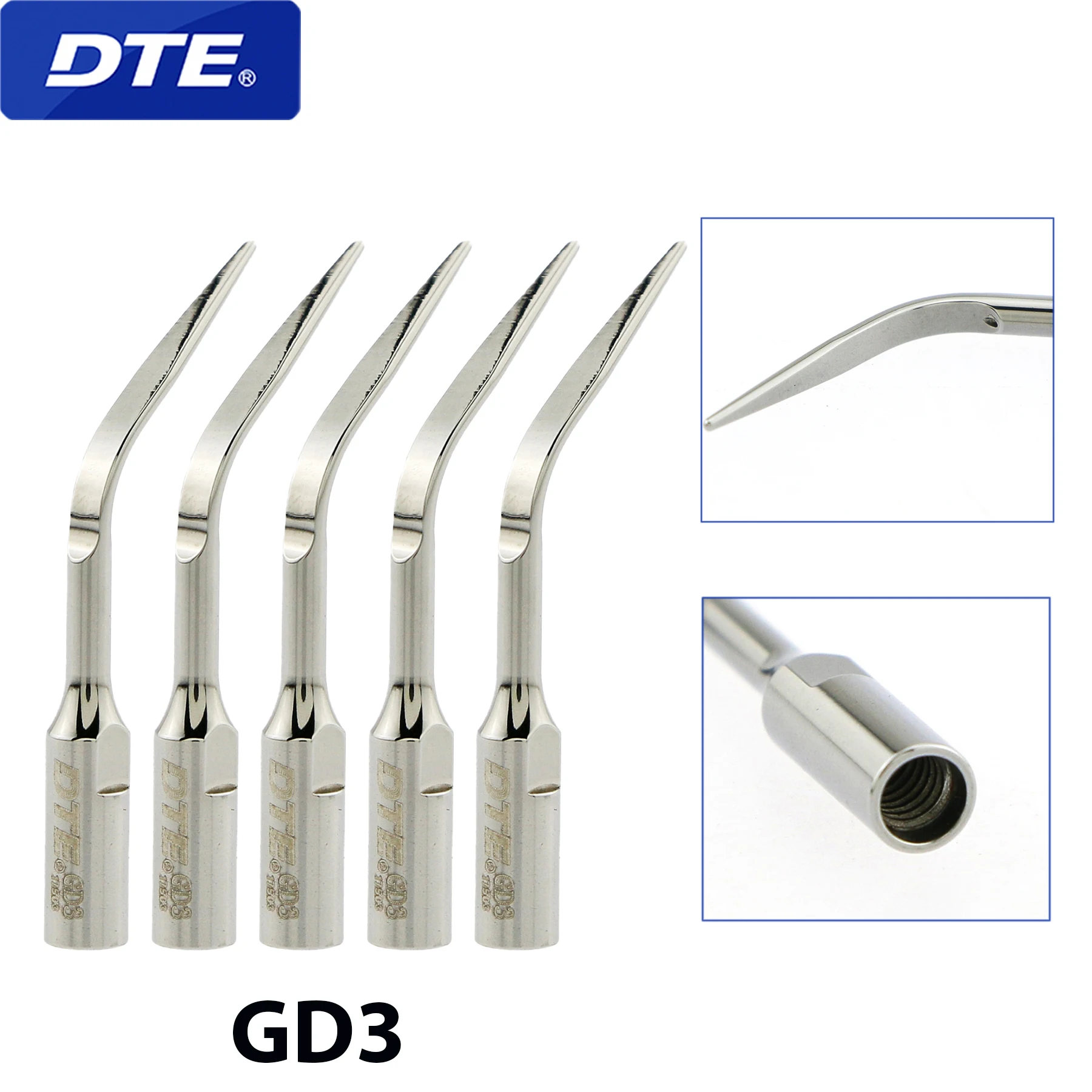 DTE Dental Ultrasonic Endodontics Scaler Tips GD3 Piezo Endo for Satelec DTE Handpiece
DTE Dental Ultrasonic Endodontics Scaler Tips GD3 Piezo Endo for Satelec DTE Handpiece