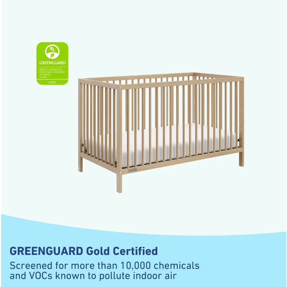 5-in-1 Convertible Baby Crib, Driftwood, GREENGUARD GOLD CERTIFIED, 29.70 x 53.70 x 33.50 Inches crib
5-in-1 Convertible Baby Crib, Driftwood, GREENGUARD GOLD CERTIFIED, 29.70 x 53.70 x 33.50 Inches crib