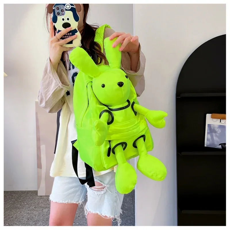 Female Backpack Cartoon Cute Rabbit Backpack 2025 New Large Capacity Action Figure Lightweight Student Fchoolbag Girl Travel Bag
Female Backpack Cartoon Cute Rabbit Backpack 2025 New Large Capacity Action Figure Lightweight Student Fchoolbag Girl Travel Bag