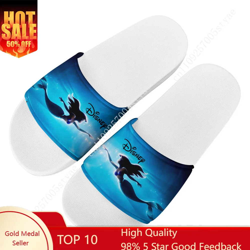Тапочки Disney Ariel The Little Mermaid, мужские и женские летние сандалии на заказ, легкие повседневные тапочки
Тапочки Disney Ariel The Little Mermaid, мужские и женские летние сандалии на заказ, легкие повседневные тапочки